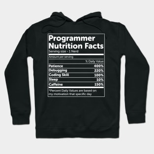 Programmer Nutrition Facts Hoodie